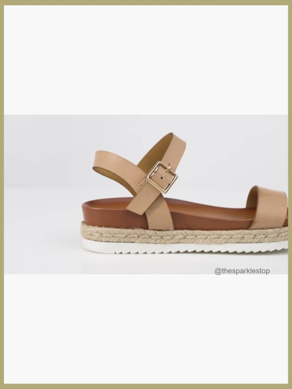 Open Toe Ankle Strap Espadrille Platform Wedge Sandals - Picture 7 of 7